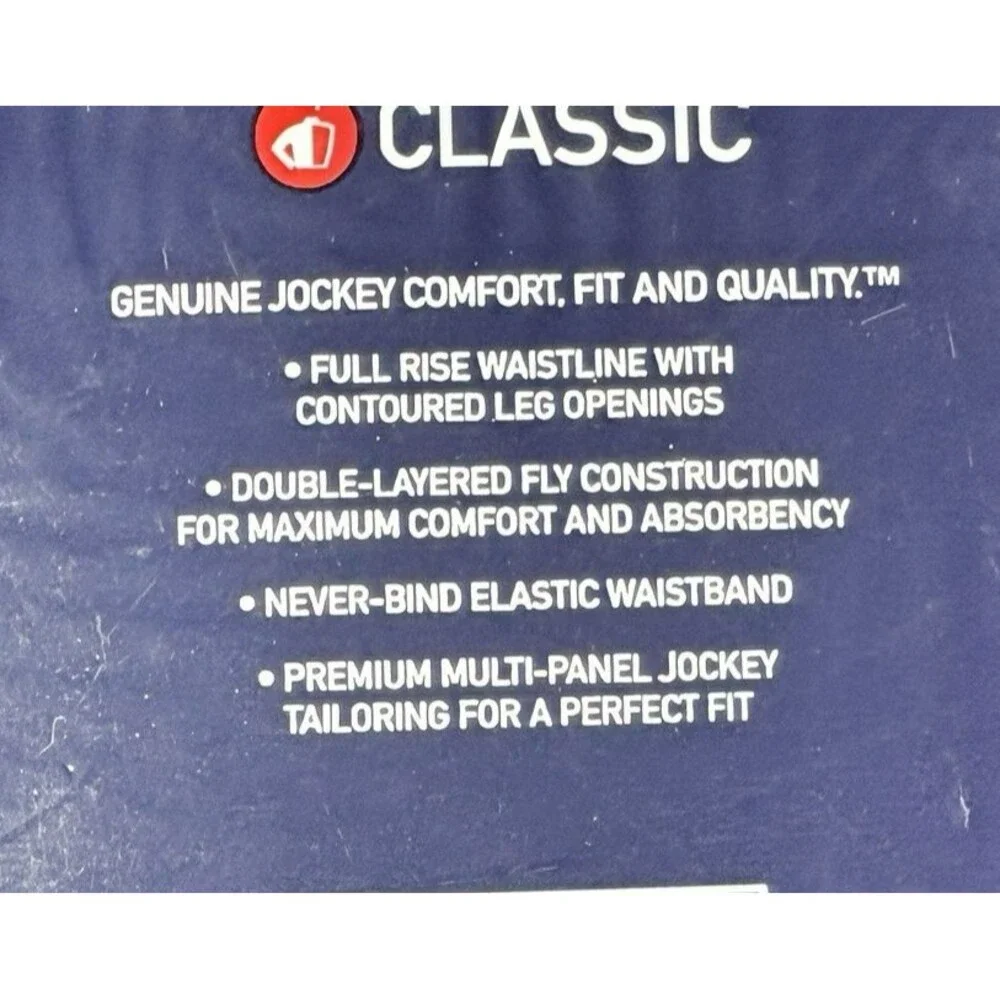 Jockey Mens Classic Full Rise Briefs Size 36 100% Cotton Y-Front Fly 6-pack Vtg - Picture 5 of 11